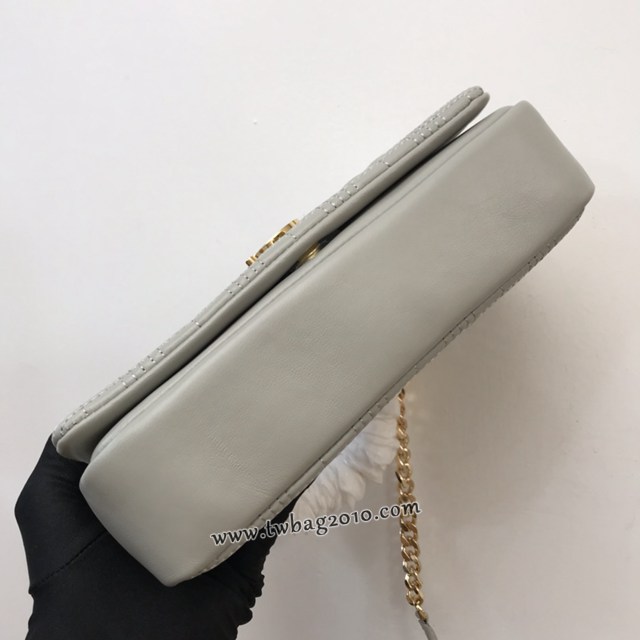 Burberry專門店新款羊皮小號TB蘿拉包 巴寶莉絎縫品牌格紋鏈條單肩挎背女包 yxb1536